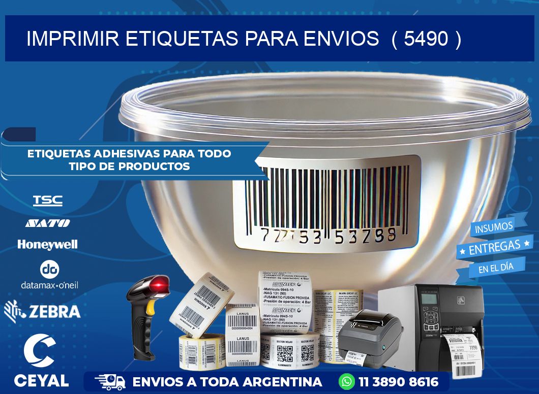 imprimir etiquetas para envios ( 5490 )