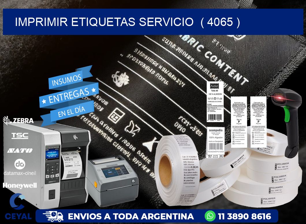 imprimir etiquetas servicio  ( 4065 )