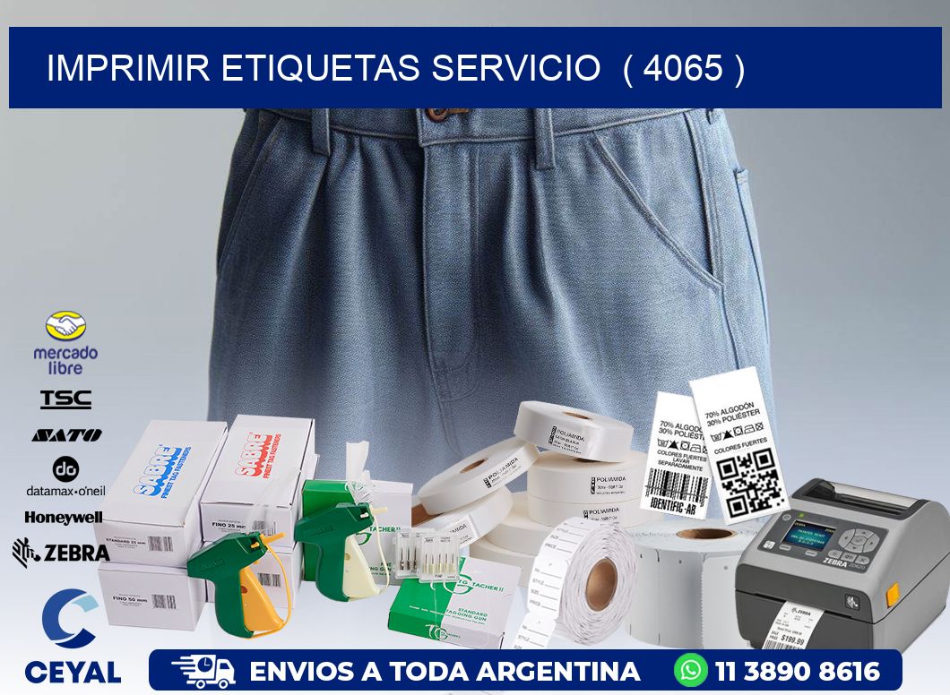 imprimir etiquetas servicio  ( 4065 )