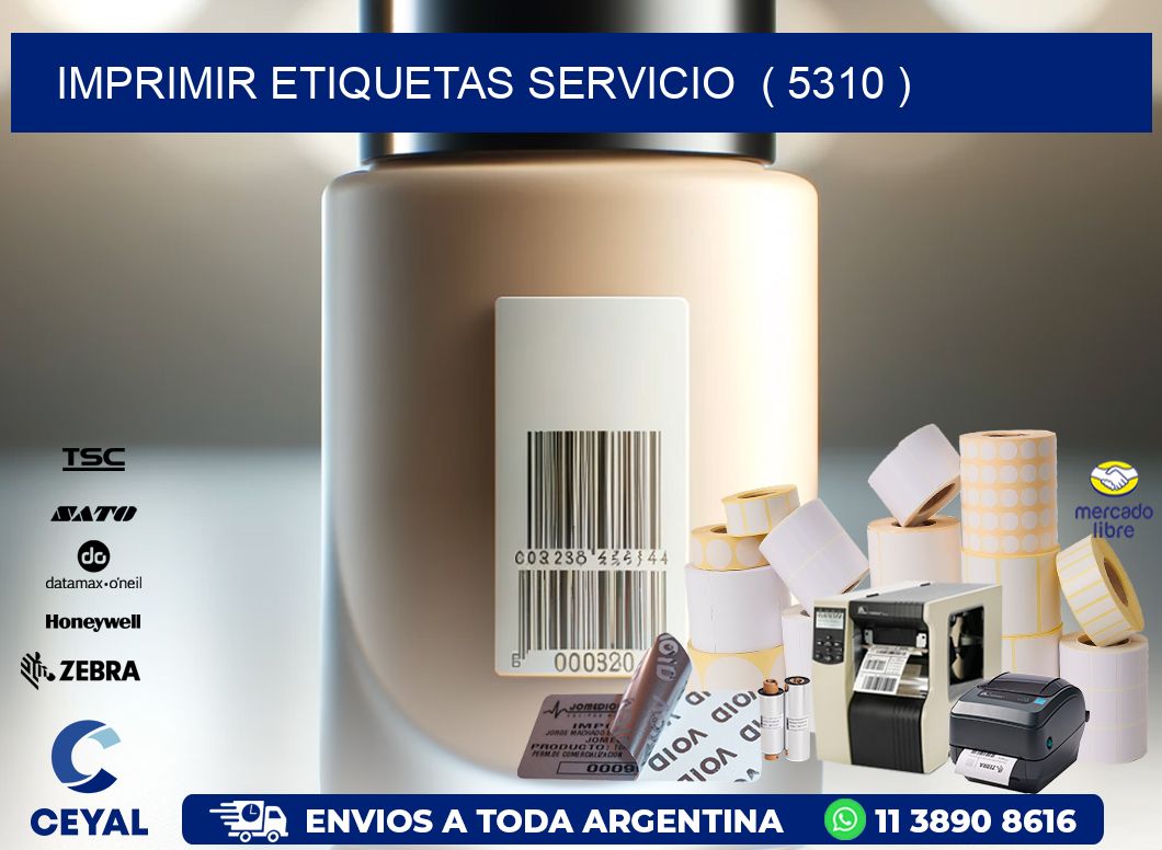 imprimir etiquetas servicio  ( 5310 )