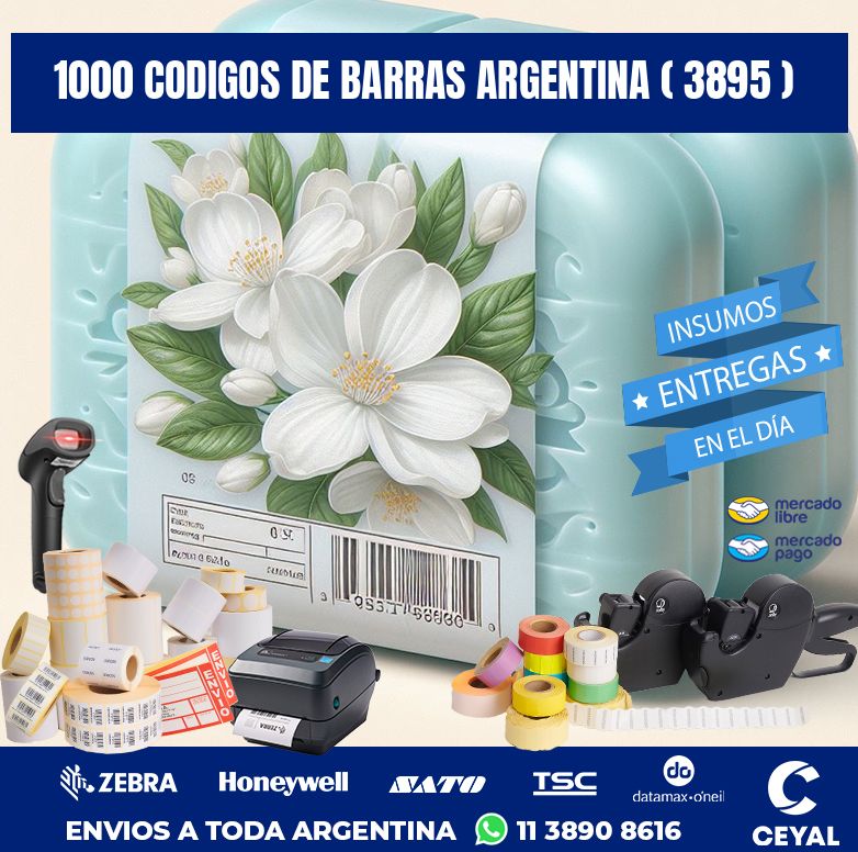 1000 codigos de barras argentina ( 3895 )