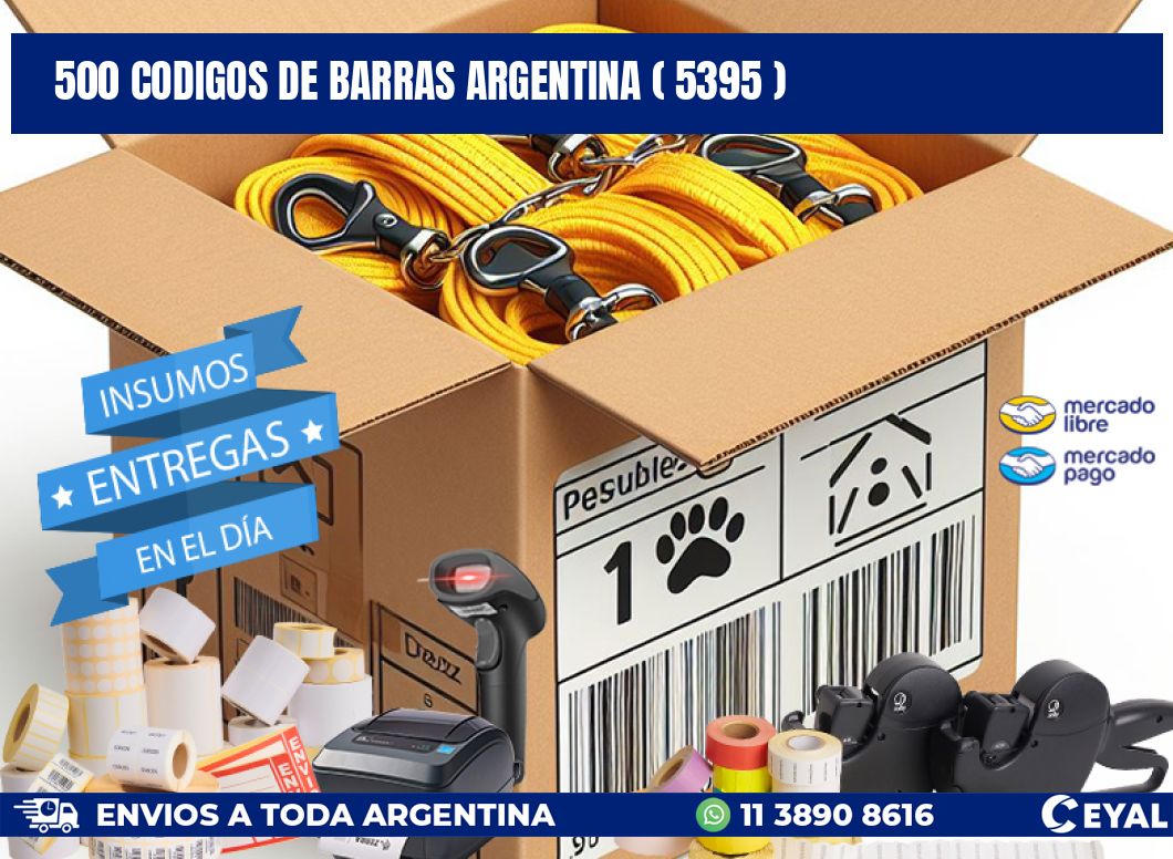 500 codigos de barras argentina ( 5395 )