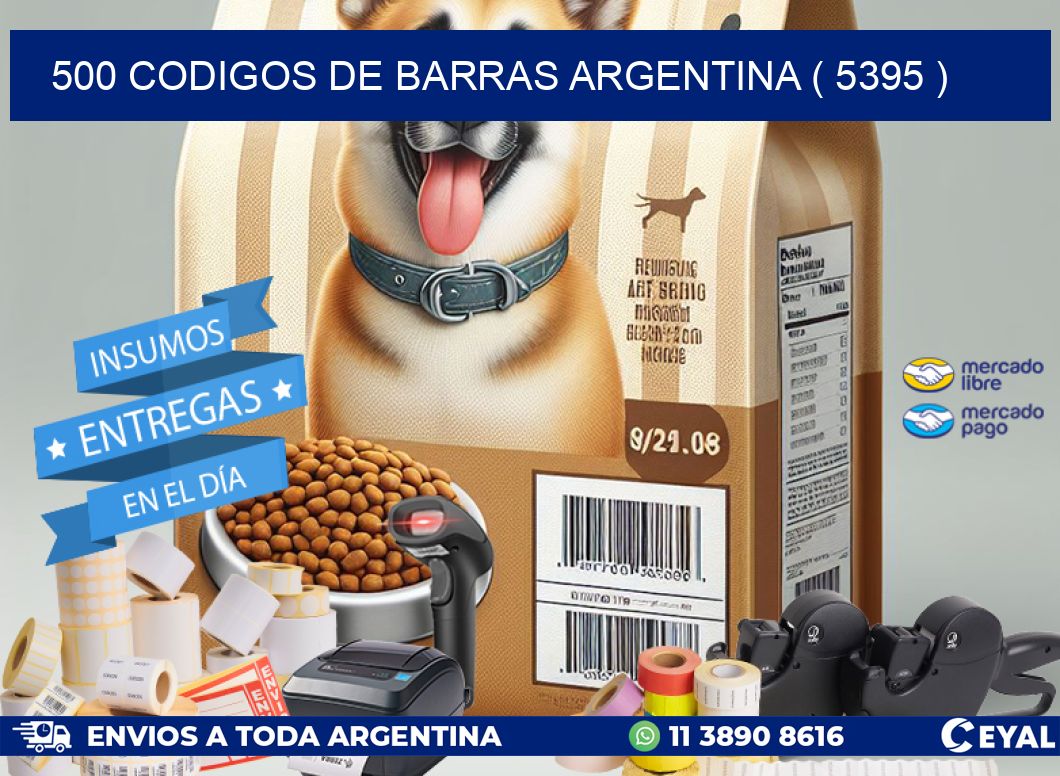 500 codigos de barras argentina ( 5395 )