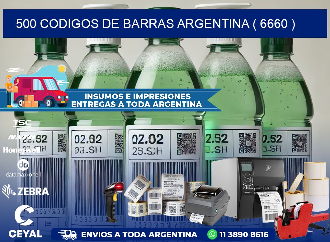 500 codigos de barras argentina ( 6660 )