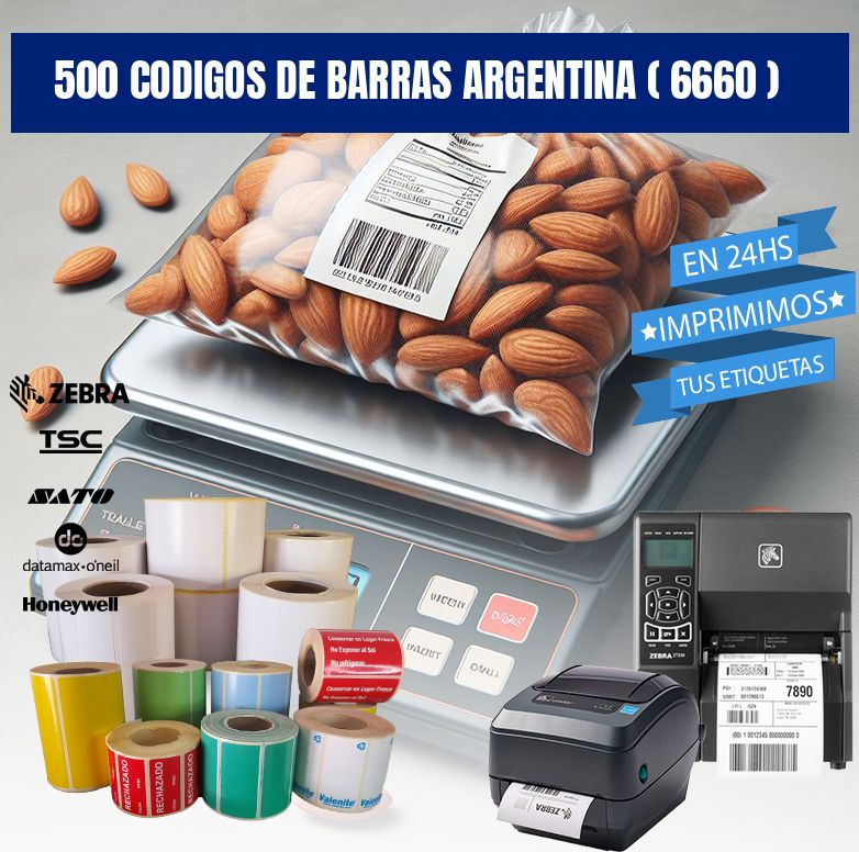 500 codigos de barras argentina ( 6660 )