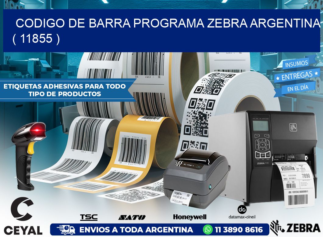 CODIGO DE BARRA PROGRAMA ZEBRA ARGENTINA ( 11855 )