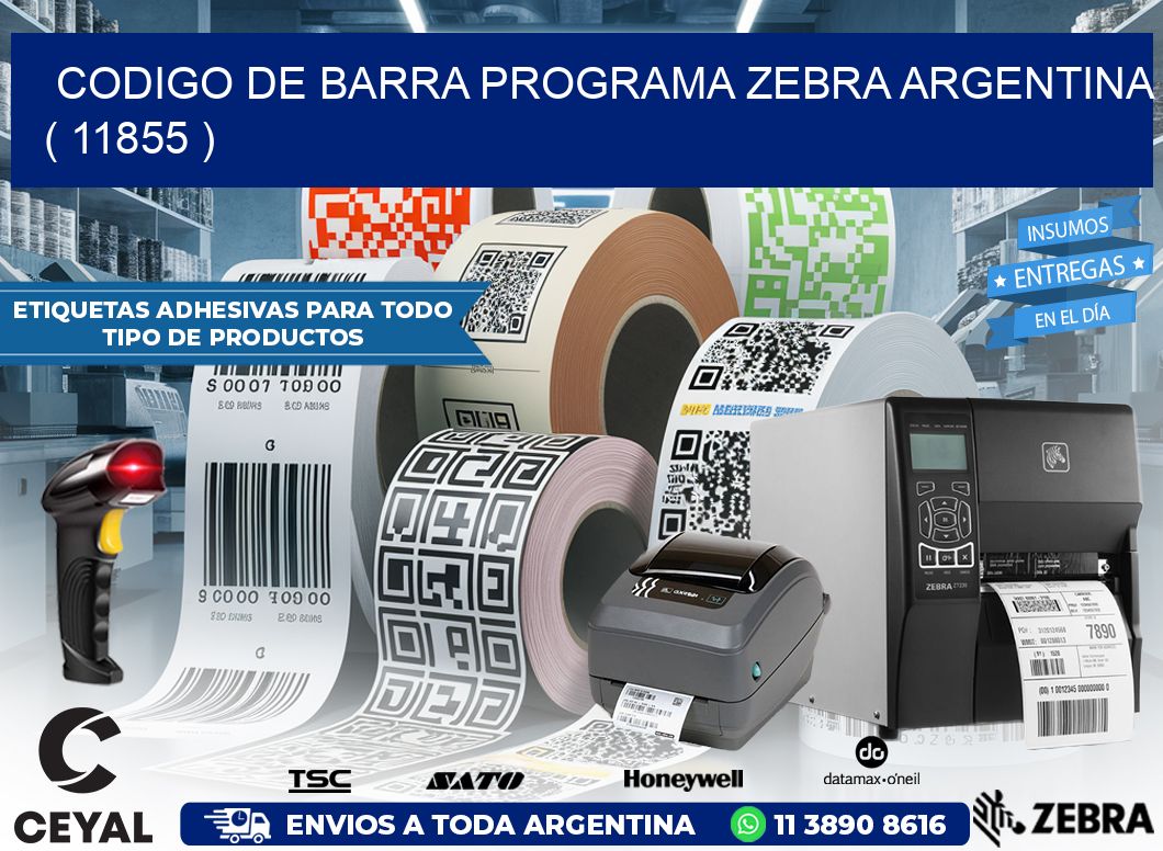 CODIGO DE BARRA PROGRAMA ZEBRA ARGENTINA ( 11855 )