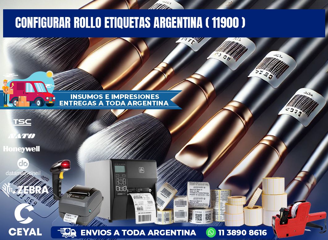 CONFIGURAR ROLLO ETIQUETAS ARGENTINA ( 11900 )