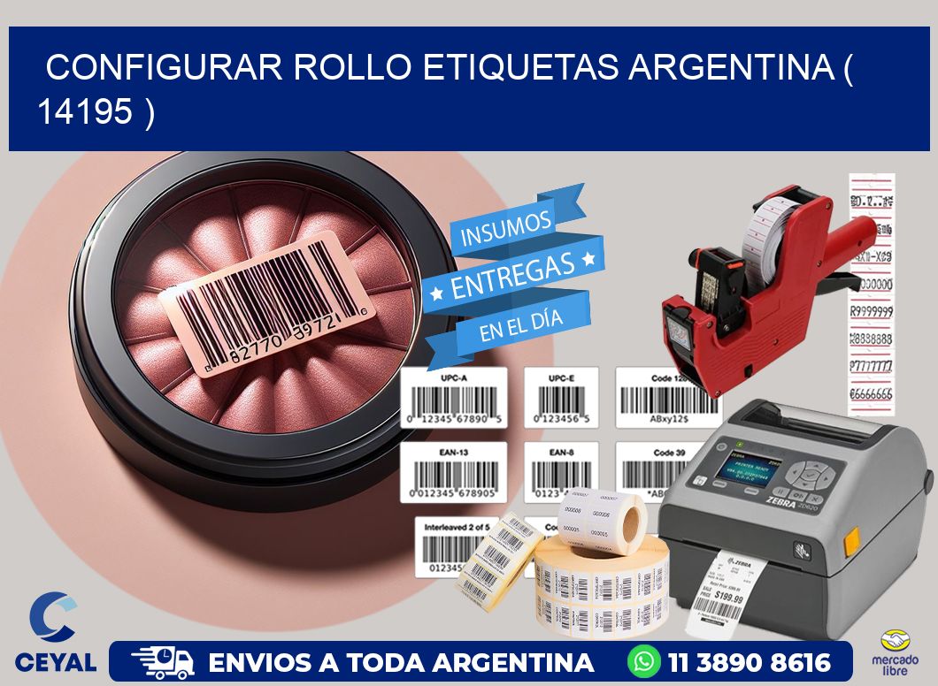 CONFIGURAR ROLLO ETIQUETAS ARGENTINA ( 14195 )