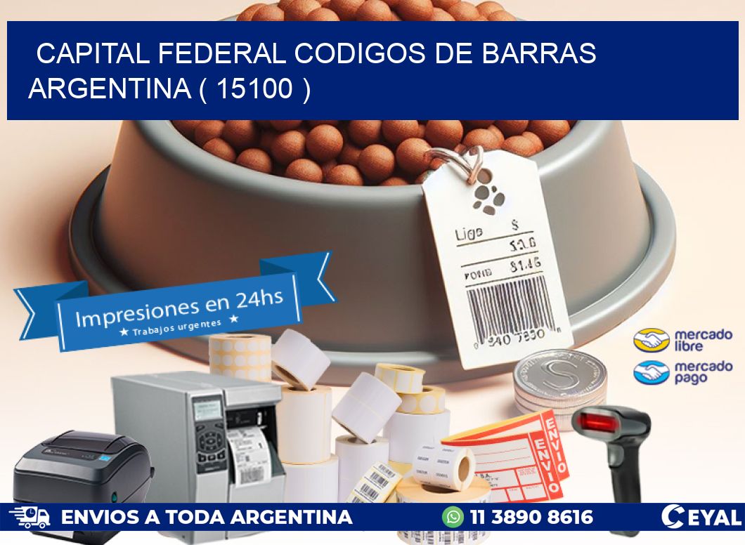 Capital federal codigos de barras argentina ( 15100 )