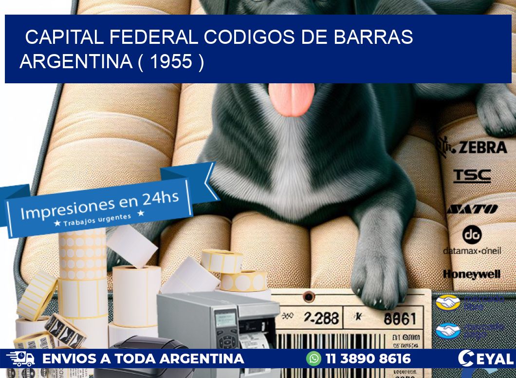 Capital federal codigos de barras argentina ( 1955 )