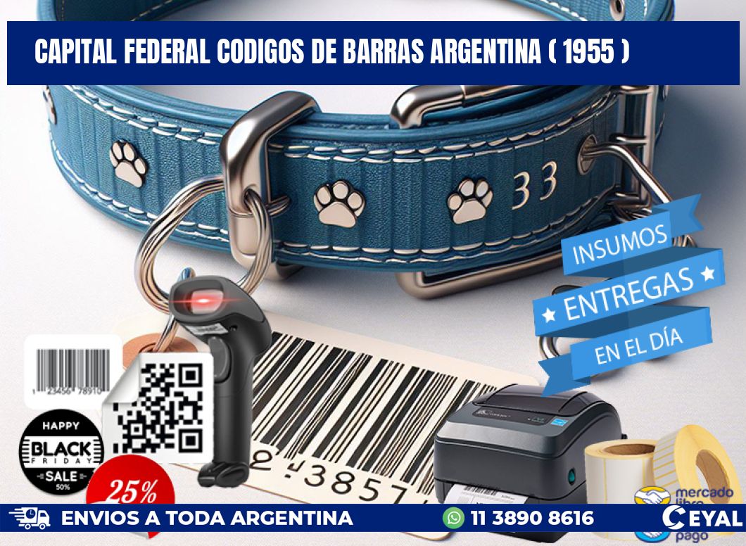 Capital federal codigos de barras argentina ( 1955 )