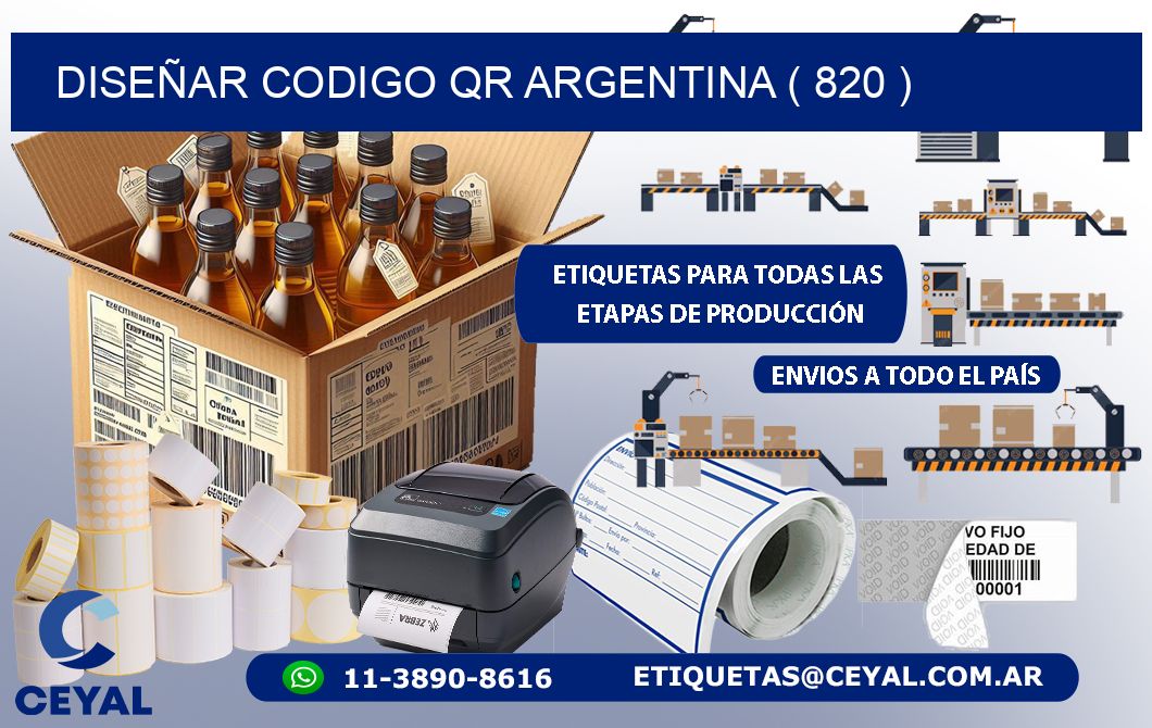 DISEÑAR CODIGO QR ARGENTINA ( 820 )