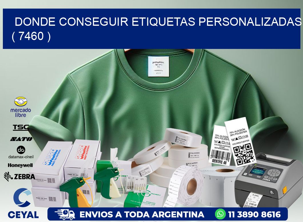 DONDE CONSEGUIR ETIQUETAS PERSONALIZADAS ( 7460 )