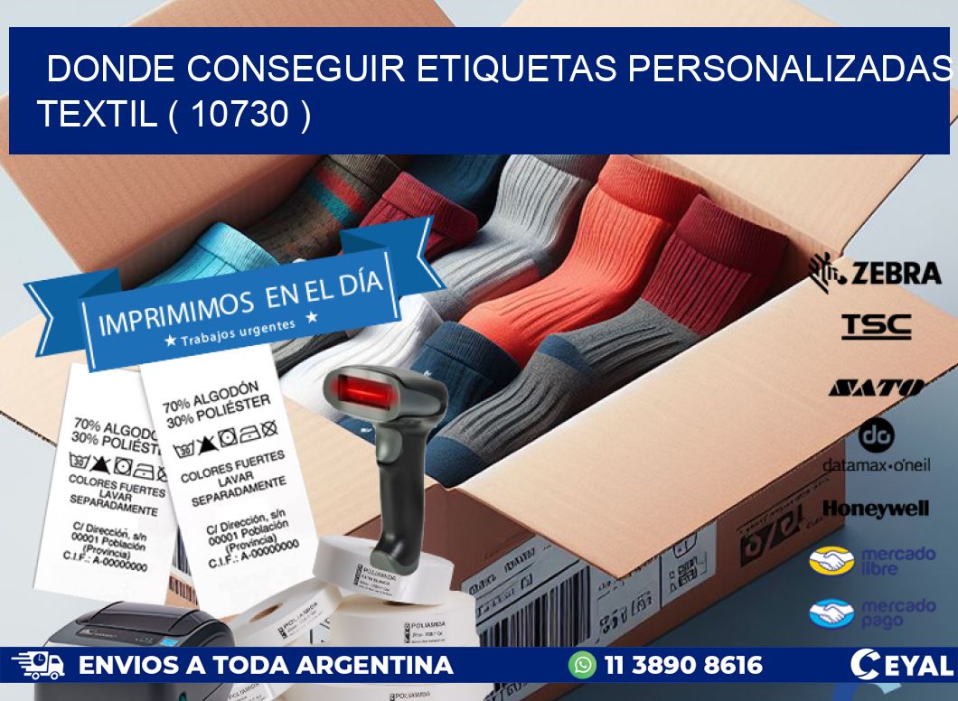 DONDE CONSEGUIR ETIQUETAS PERSONALIZADAS TEXTIL ( 10730 )