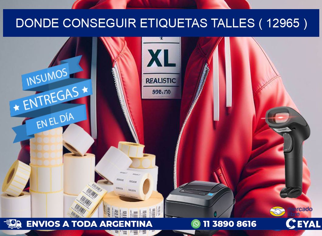 DONDE CONSEGUIR ETIQUETAS TALLES ( 12965 )