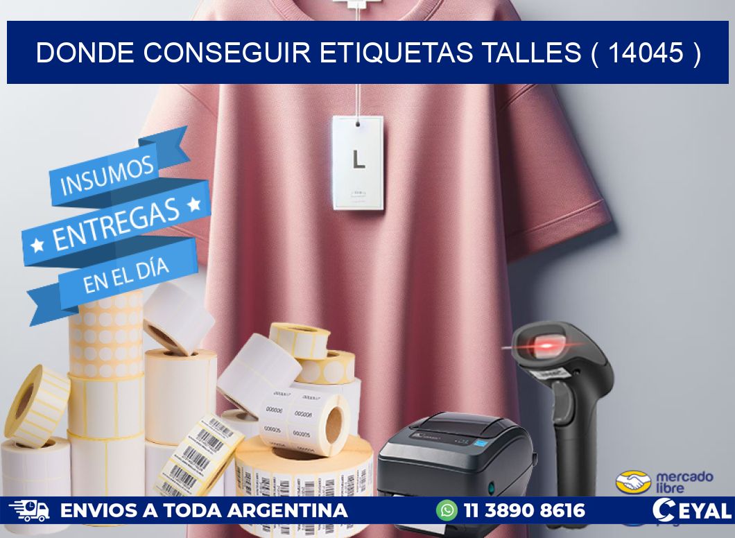 DONDE CONSEGUIR ETIQUETAS TALLES ( 14045 )