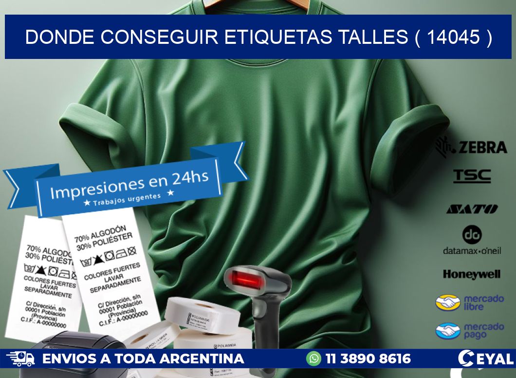 DONDE CONSEGUIR ETIQUETAS TALLES ( 14045 )