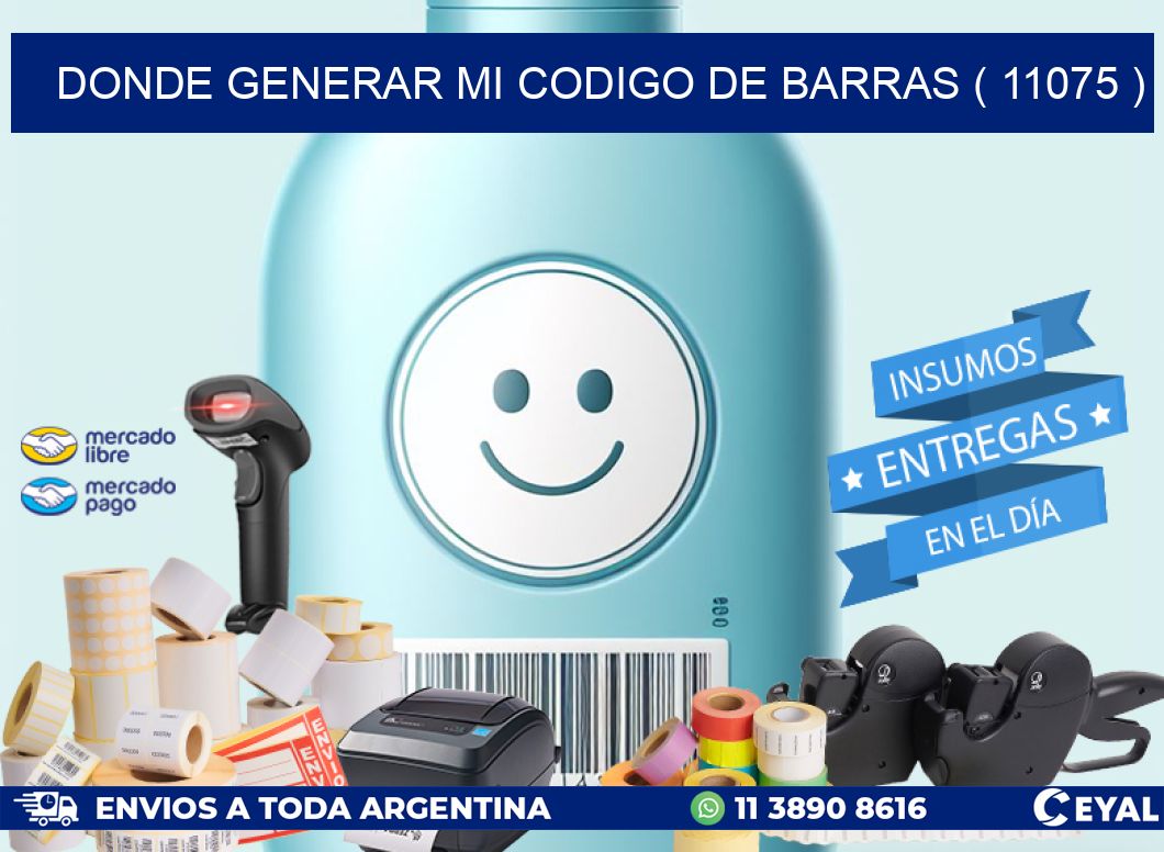 DONDE GENERAR MI CODIGO DE BARRAS ( 11075 )
