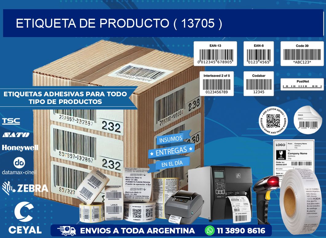 ETIQUETA DE PRODUCTO ( 13705 )