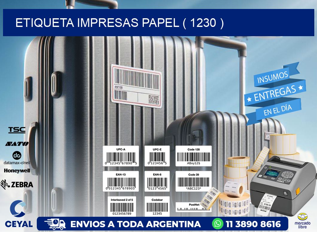 ETIQUETA IMPRESAS PAPEL ( 1230 )