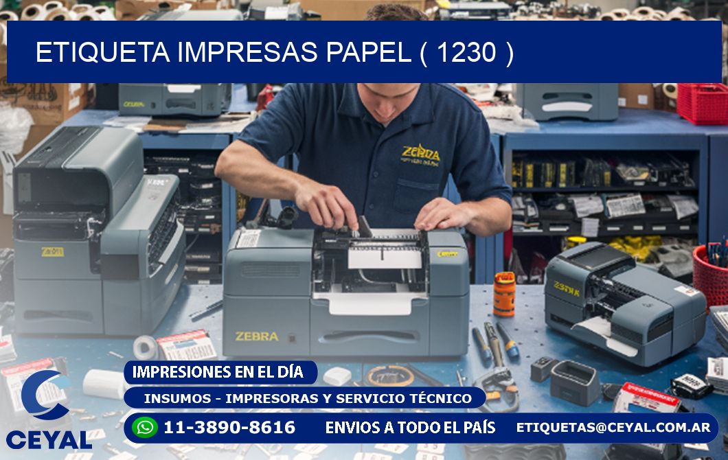 ETIQUETA IMPRESAS PAPEL ( 1230 )