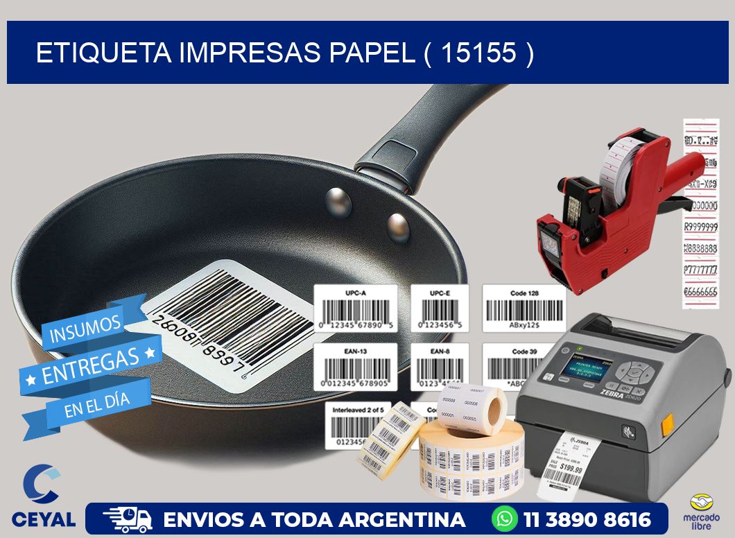 ETIQUETA IMPRESAS PAPEL ( 15155 )