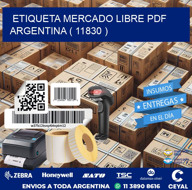 ETIQUETA MERCADO LIBRE PDF ARGENTINA ( 11830 )