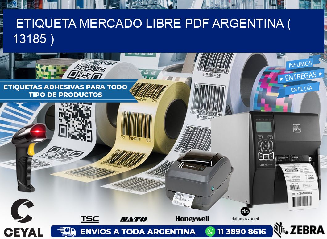 ETIQUETA MERCADO LIBRE PDF ARGENTINA ( 13185 )