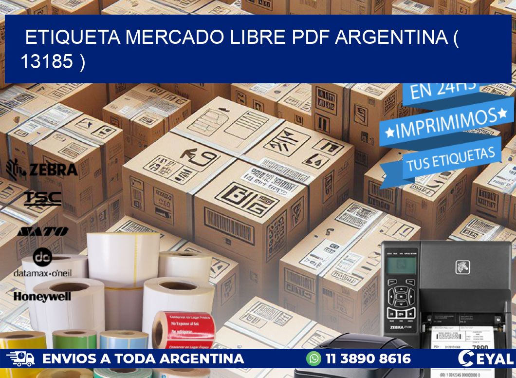 ETIQUETA MERCADO LIBRE PDF ARGENTINA ( 13185 )