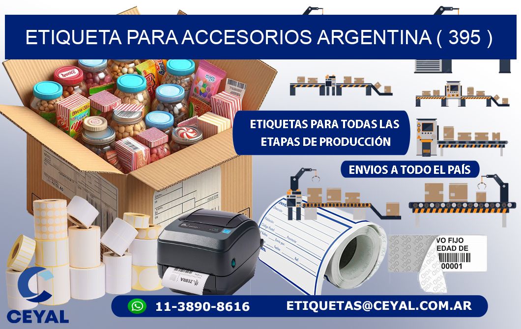 ETIQUETA PARA ACCESORIOS ARGENTINA ( 395 )