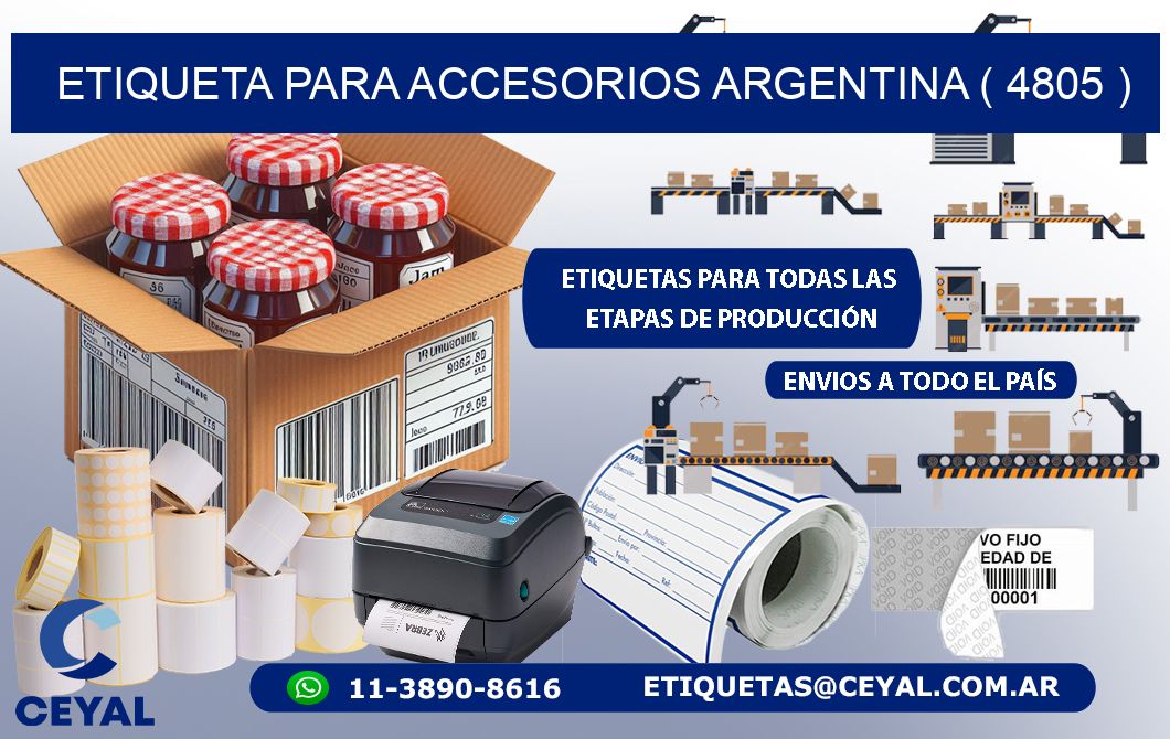 ETIQUETA PARA ACCESORIOS ARGENTINA ( 4805 )
