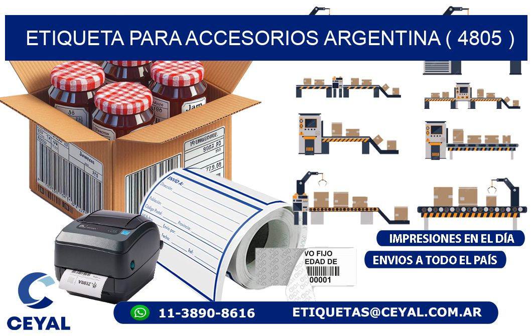 ETIQUETA PARA ACCESORIOS ARGENTINA ( 4805 )