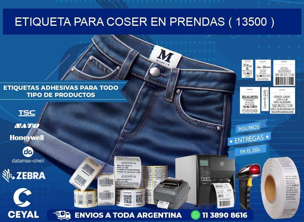 ETIQUETA PARA COSER EN PRENDAS ( 13500 )