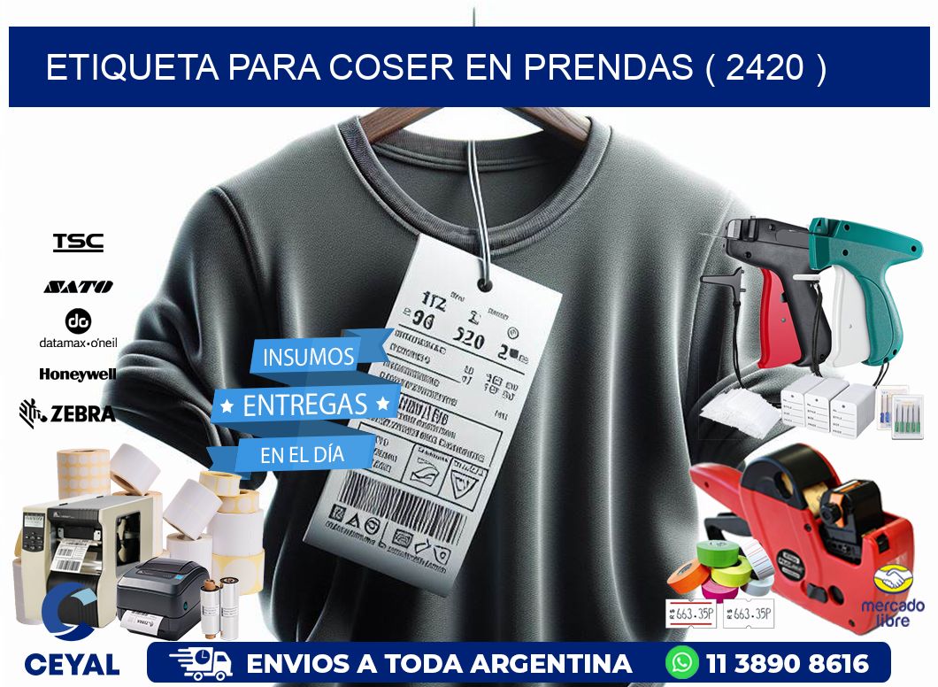 ETIQUETA PARA COSER EN PRENDAS ( 2420 )