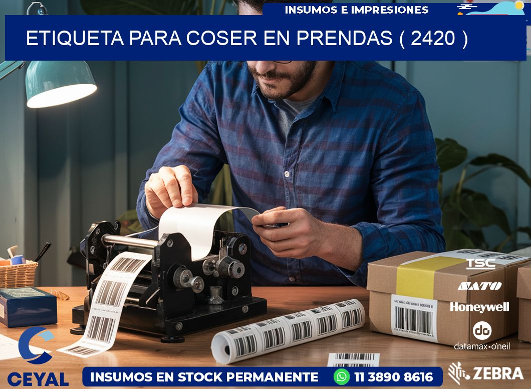 ETIQUETA PARA COSER EN PRENDAS ( 2420 )