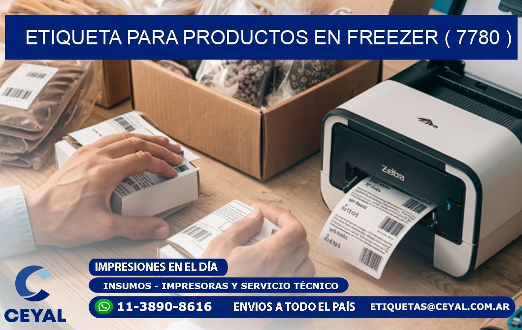 ETIQUETA PARA PRODUCTOS EN FREEZER ( 7780 )