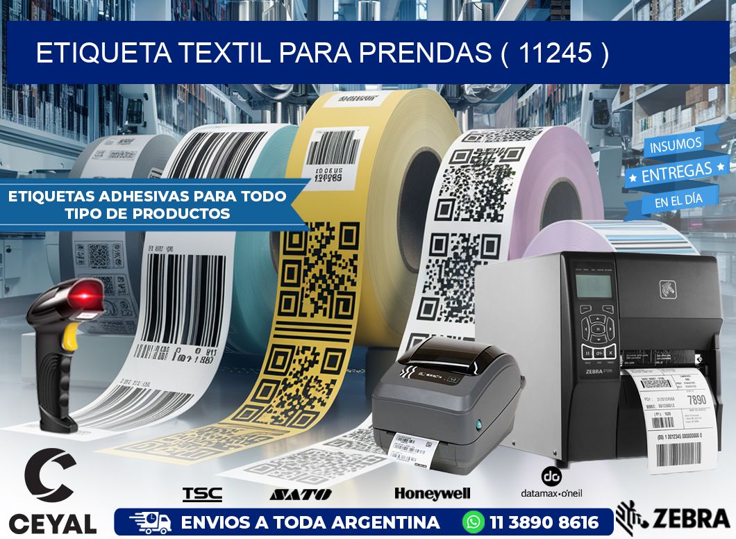 ETIQUETA TEXTIL PARA PRENDAS ( 11245 )