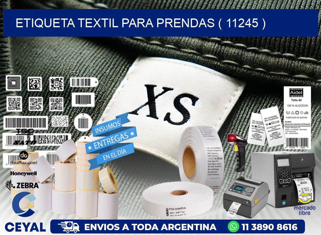 ETIQUETA TEXTIL PARA PRENDAS ( 11245 )