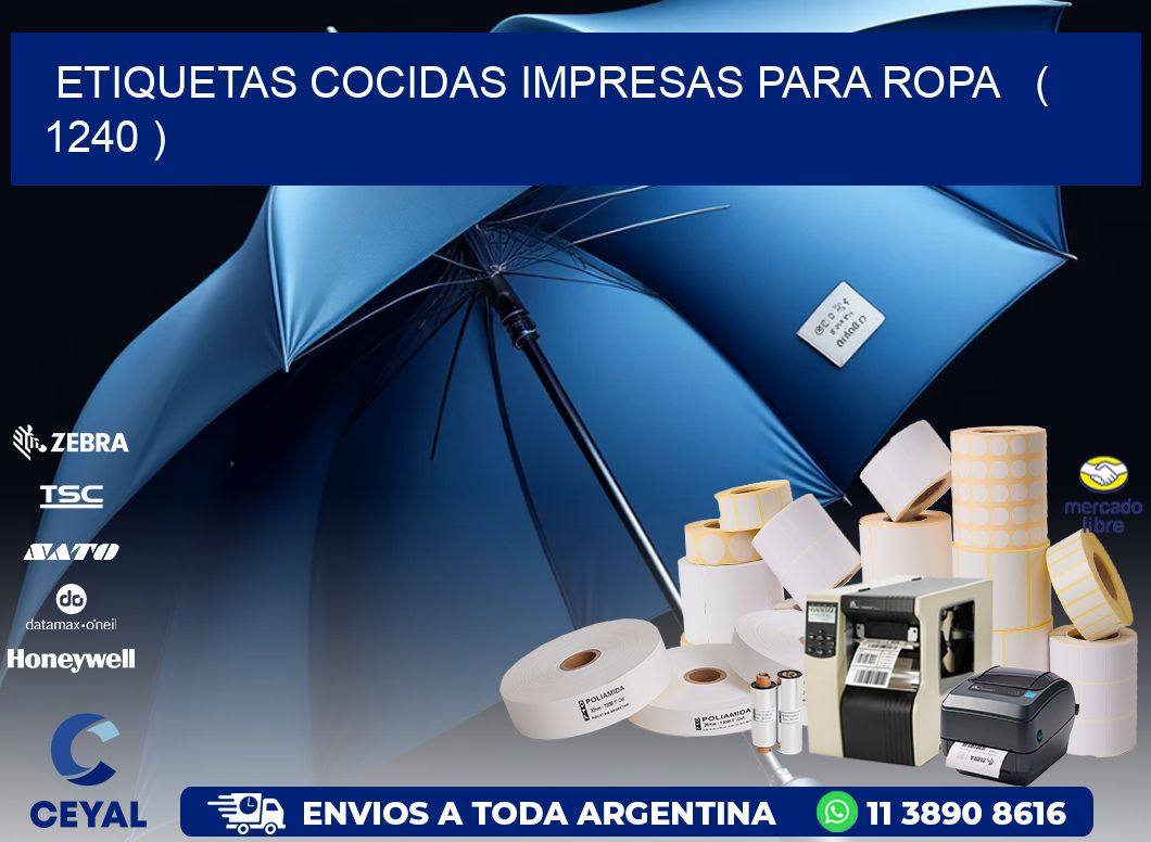 ETIQUETAS COCIDAS IMPRESAS PARA ROPA   ( 1240 )