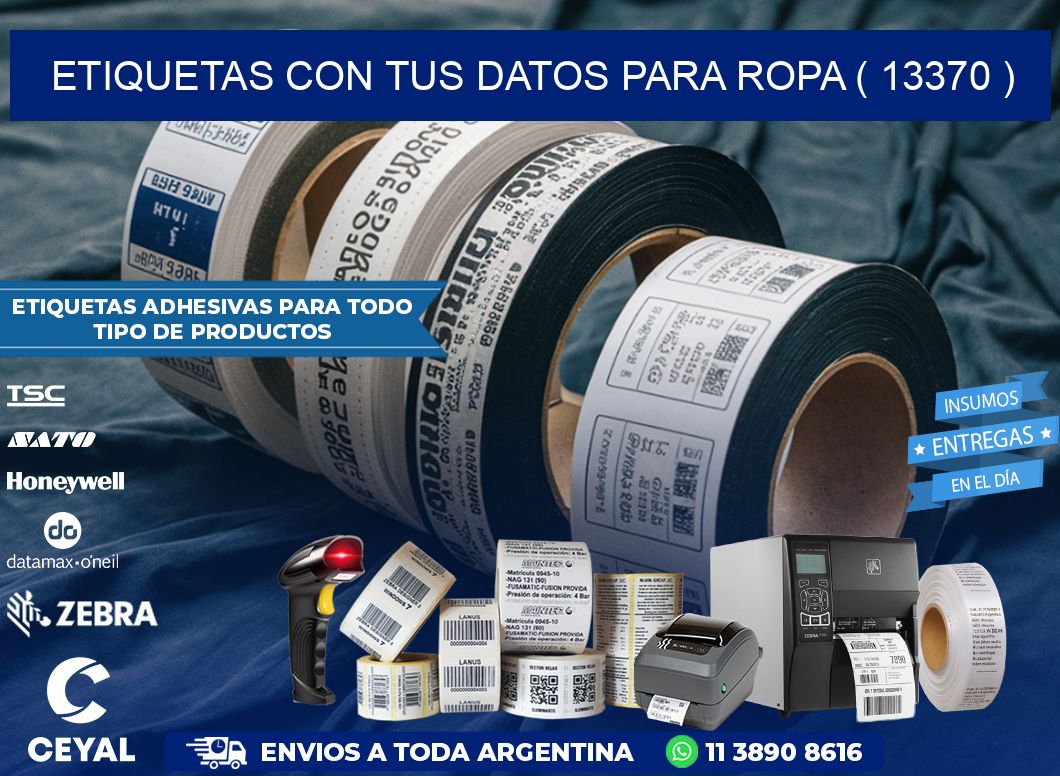 ETIQUETAS CON TUS DATOS PARA ROPA ( 13370 )