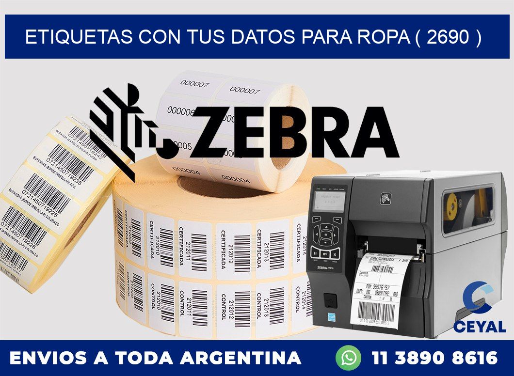 ETIQUETAS CON TUS DATOS PARA ROPA ( 2690 )