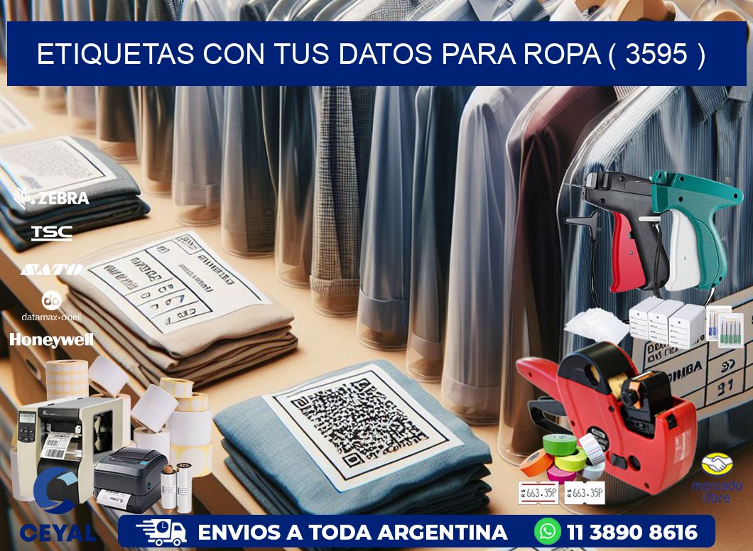 ETIQUETAS CON TUS DATOS PARA ROPA ( 3595 )