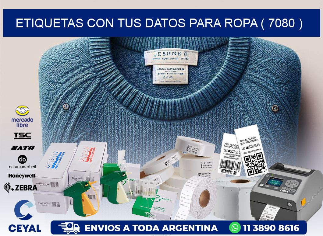 ETIQUETAS CON TUS DATOS PARA ROPA ( 7080 )