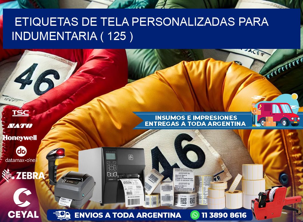 ETIQUETAS DE TELA PERSONALIZADAS PARA INDUMENTARIA ( 125 )