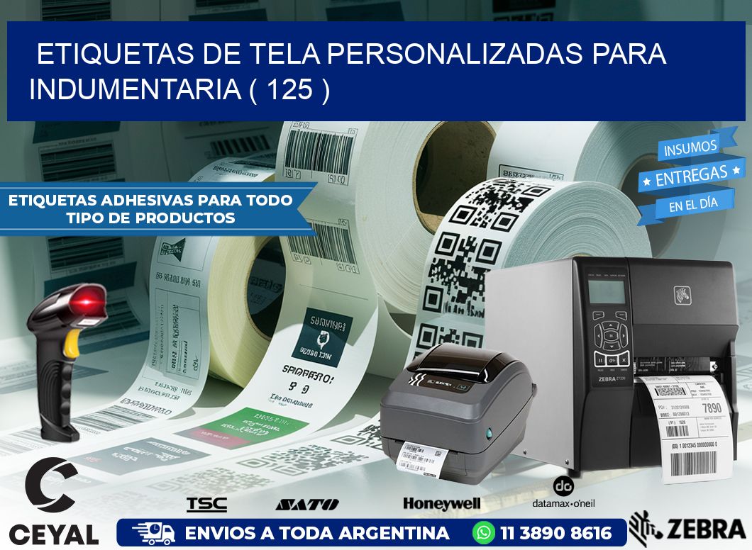 ETIQUETAS DE TELA PERSONALIZADAS PARA INDUMENTARIA ( 125 )