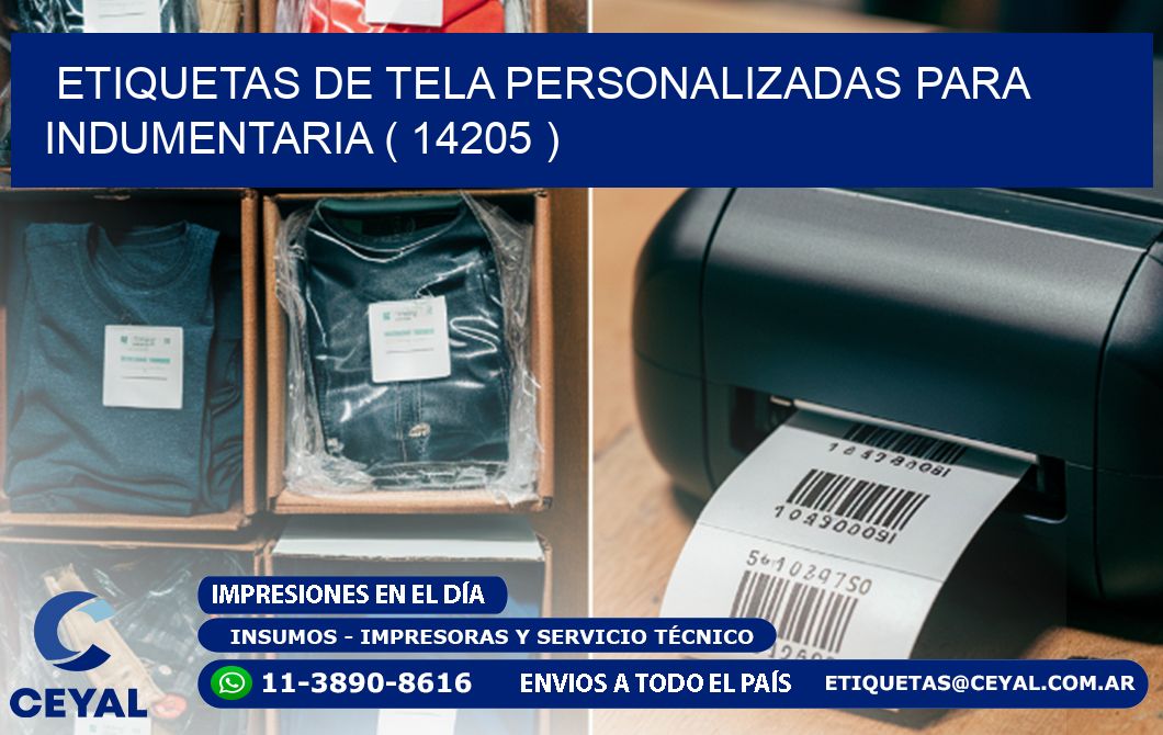 ETIQUETAS DE TELA PERSONALIZADAS PARA INDUMENTARIA ( 14205 )