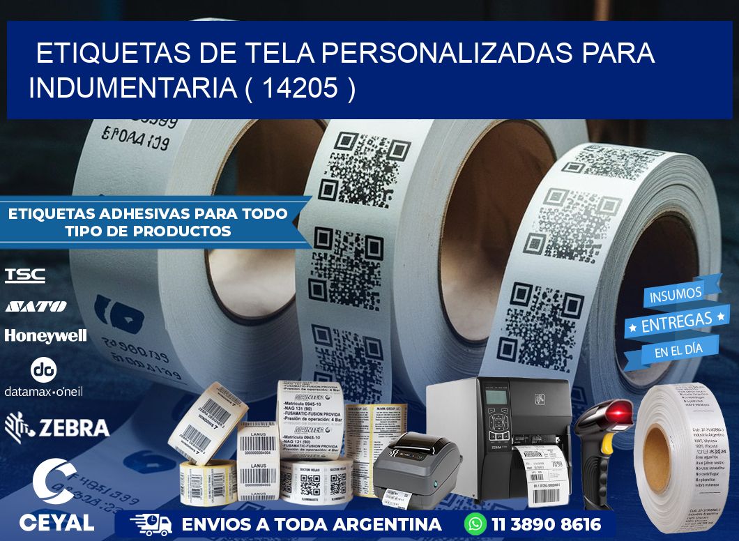 ETIQUETAS DE TELA PERSONALIZADAS PARA INDUMENTARIA ( 14205 )