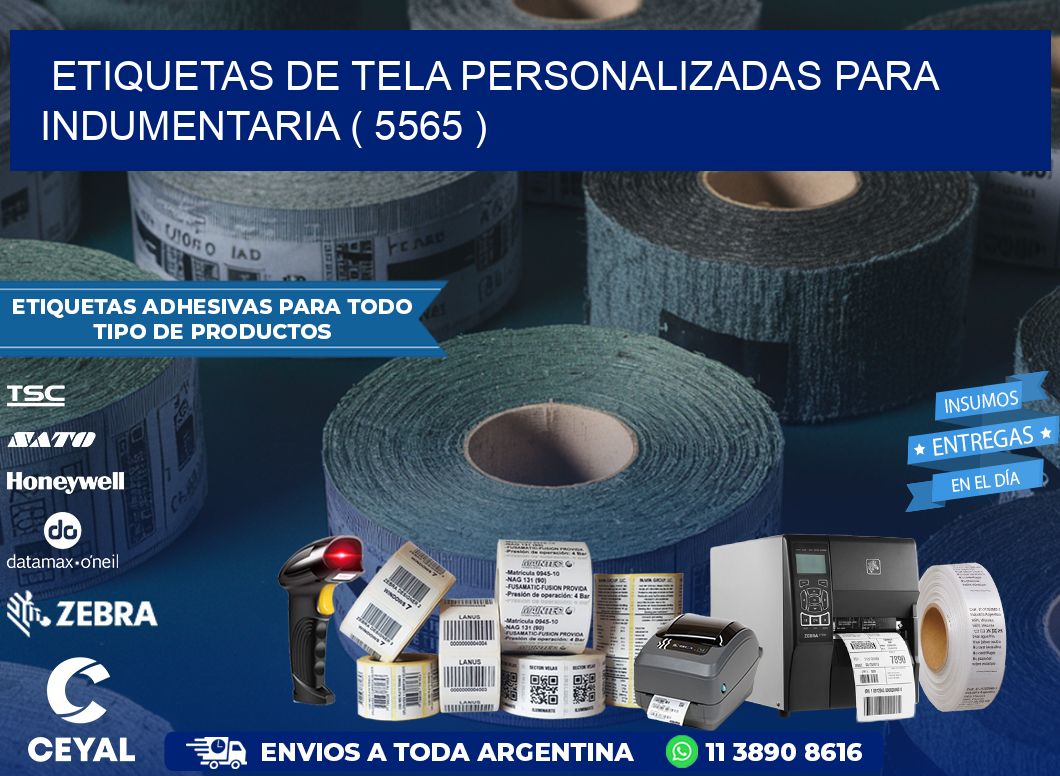 ETIQUETAS DE TELA PERSONALIZADAS PARA INDUMENTARIA ( 5565 )