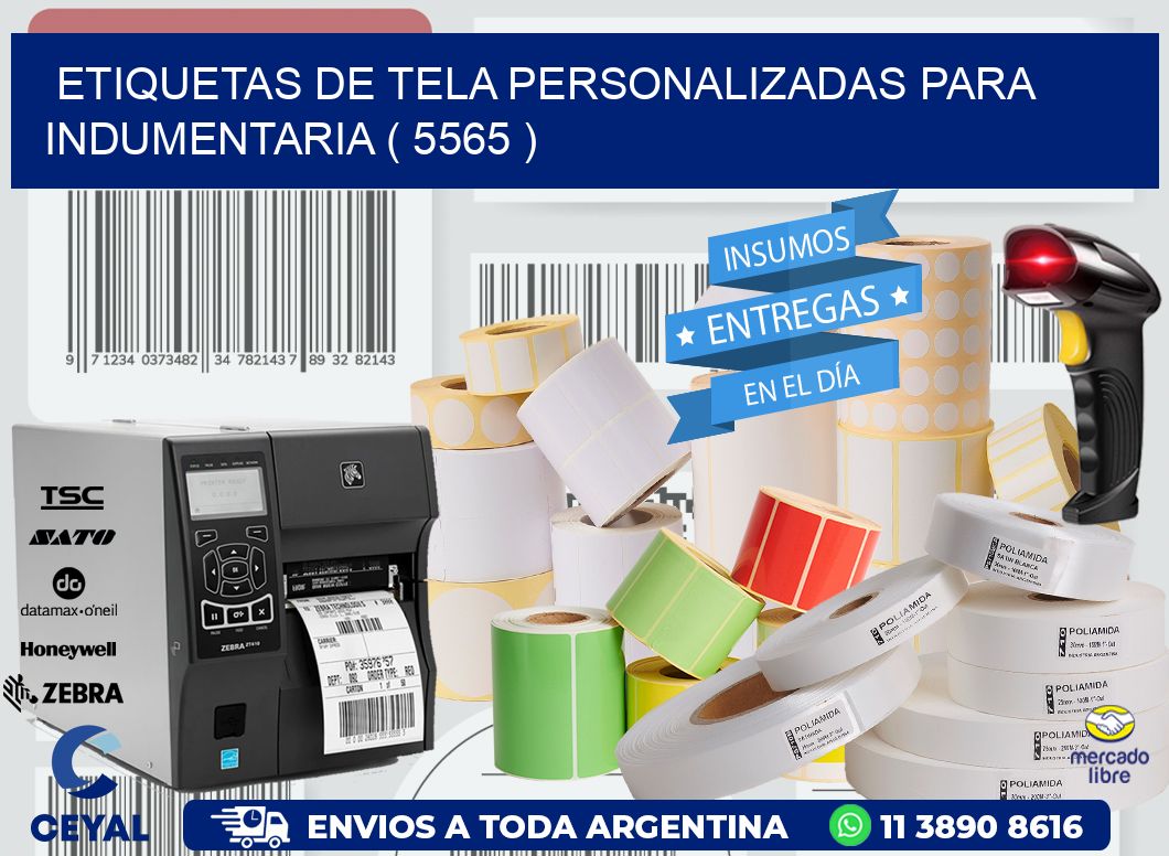 ETIQUETAS DE TELA PERSONALIZADAS PARA INDUMENTARIA ( 5565 )